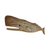 Wood Whale Wall Sculpture Coastal Whitewashed 29in Hanging Decor Art Additional image