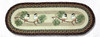 Earth Rugs OP-81 Chickadee Oval Patch Runner 13" x 36" Main image