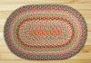 Earth Rugs C-328 Multi 1 Oval Braided Rug 3 Feet x 5 Feet Main image