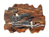 Loon Family Hand Crafted Intarsia Wood Art 26 X 18 X 2.5 Inches Main image