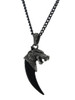 3D Double Sided Wolf Macht Pendant Necklace Main image