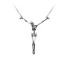 Alchemy Gothic Alter Orbis Hanging Skeleton Pendant Necklace Main image