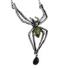 Alchemy Gothic Emerald Venom Crystal Spider Necklace Additional image
