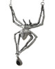 Alchemy Gothic Emerald Venom Crystal Spider Necklace Additional image
