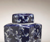 AA Importing 59948 12 Inch Square Blue & White Jar Additional image