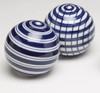 AA Importing 59876 Blue And White Porcelain Balls - Set Of 3 Additional image
