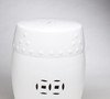 AA Importing 59852-WH White Finish Ceramic Garden Stool Additional image