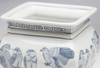 AA Importing 59835 Square Blue And White Planter Additional image