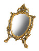 12 Inch Tall Brass Table Mirror Main image