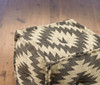 AA Importing 48848 Black And White Chevron Pattern Pouf Additional image