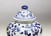 AA Importing 59777 10 Inch Blue And White Ginger Jar Additional image
