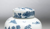 AA Importing 59748 9 Inch Blue & White Ginger Jar Additional image