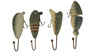 Rustic Wooden Vintage Fishing Lure Wall Hooks Set of 4 Main image