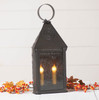 Irvins Country Tinware Hospitality Lantern with Chisel in Kettle Black Additional image