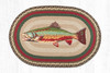 Earth Rugs OP-244 Trout Oval Patch 20" x 30" Main image