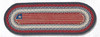Earth Rugs OP-15 Flag Oval Patch Runner 13" x 36" Main image
