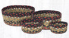 Earth Rugs CB-19 Burgundy / Mustard Casserole Baskets Set of 4 Main image