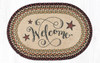 Earth Rugs OP-319 Welcome Barn Stars Oval Patch 20" x 30" Main image