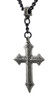 Alchemy Gothic Black Enamel Osbourne`s Cross Necklace Additional image