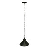 12 inch Kettle Black Punched Tin Pendant Light Rustic Farmhouse Shade Decor Additional image