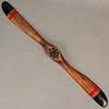 Hand-Carved Distressed Brown Wooden Airplane Propeller Wall Sculpture 24 Inches Additional image