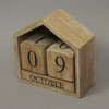 Wood Block Perpetual Calendar Office Desk Home Countertop Rustic Farmhouse Decor Additional image