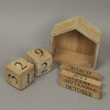 Wood Block Perpetual Calendar Office Desk Home Countertop Rustic Farmhouse Decor Additional image