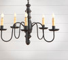 Country Inn Chandelier in Black Additional image