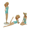 Retro Bathing Beauty Figurine Set of 3 – Vintage Coastal Decor Accents Additional image