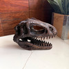 Giganotosaurus Dinosaur Statue Weathered Brown Resin 6.5 Inch Tabletop Decor Lifestyle image 3