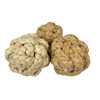 Set of 3 Decorative Jute Orbs 6 in Braided Rope Bowl Filler Balls Additional image