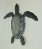 Blue Galvanized Metal Art Sea Turtle Wall Sculpture 19 inch Additional image