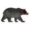 Metal Bear Wall Sculpture Rustic Woodland Forest Scene 19.5in Wall Decor Main image