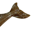Wood Whale Wall Sculpture Coastal Whitewashed 29in Hanging Decor Art Additional image