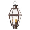 Town Crier Post Light in Antique Copper - 3 Lights - Tinware Main image