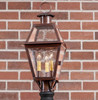 Town Crier Post Light in Antique Copper - 3 Lights - Tinware Additional image