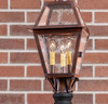 Town Crier Post Light in Antique Copper - 3 Lights - Tinware Additional image