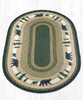Earth Rugs OP-116 Bear Timbers Oval Patch 3' x 5' Main image