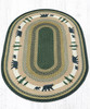 Earth Rugs OP-116 Bear Timbers Oval Patch 4' x 6' Main image