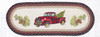 Earth Rugs OP-530 Christmas Truck Oval Patch Runner 13" x 36" Main image