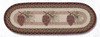 Earth Rugs OP-81 Pinecone Oval Table Runner 13" x 36" Main image