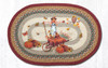 Earth Rugs OP-222 Pumpkin Celebration Oval Patch 20" x 30" Main image