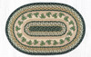 Earth Rugs OP-116 Irish Shamrock Oval Patch 20" x 30" Main image