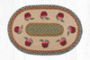 Earth Rugs OP-42 Apples Oval Patch 20" x 30" Main image