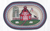 Earth Rugs OP-15 Barn Scene Oval Patch 20" x 30" Main image