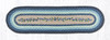 Earth Rugs OP-312 Blueberry Vine Oval Patch Runner 13" x 48" Main image