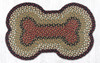 Earth Rugs DB-19 Burgundy / Mustard Large Dog Bone 18" x 28" Main image