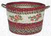 Earth Rugs UBP 9-390 Cranberry Printed  Utility Basket 13 Inch X 9 Inch Main image