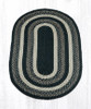 Earth Rugs C-313 Mocha / Frappuccino Oval Braided Rug 3 Feet x 5 Feet Main image