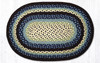 Earth Rugs C-312 Blueberry / Cream Oval Braided Rug 20" x 30" Main image